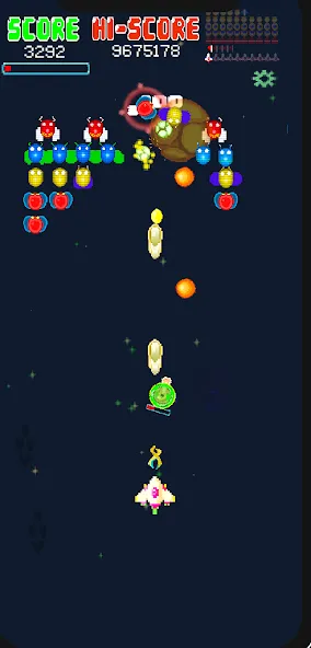 Galaxiga Retro Arcade Action (Галаксига Ретро Аркейд Экшн) [МОД Много денег] APK Android Screenshot 3