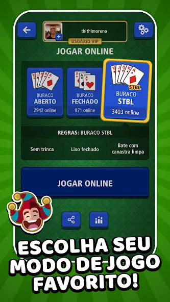 Buraco Jogatina: Card Games (Бурако Жогатина) [МОД Unlocked] APK Android Screenshot 3