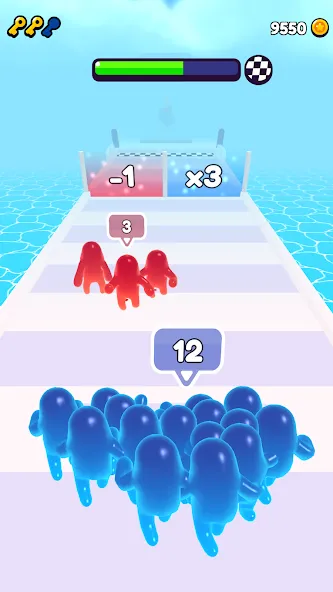 Join Blob Clash 3D: Mob Runner (Джойн Блоб Клаш 3D) [МОД Бесконечные монеты] APK Android Screenshot 3