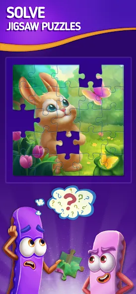 Jigsaw Puzzle by Jolly Battle (Джигсоу Пазл от Джолли Батл) [МОД Бесконечные монеты] APK Android Screenshot 1
