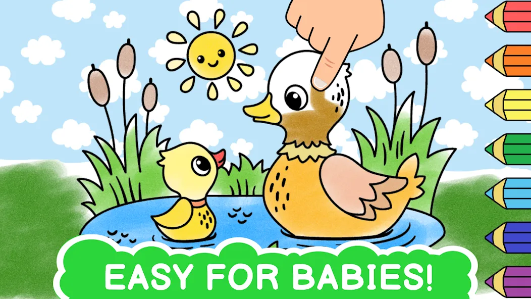Easy coloring book for kids [МОД Бесконечные монеты] APK Android Screenshot 1