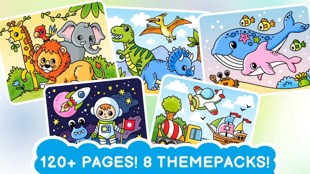 Easy coloring book for kids [МОД Бесконечные монеты] APK Android Screenshot 2