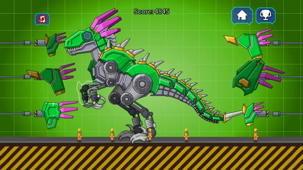 Velociraptor Rex Dino Robot (Велоцираптор Рекс Дино Робот) [МОД Много денег] APK Android Screenshot 1