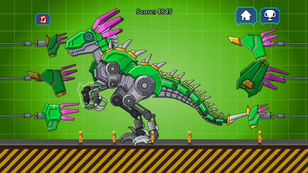 Velociraptor Rex Dino Robot (Велоцираптор Рекс Дино Робот) [МОД Много денег] APK Android Screenshot 5