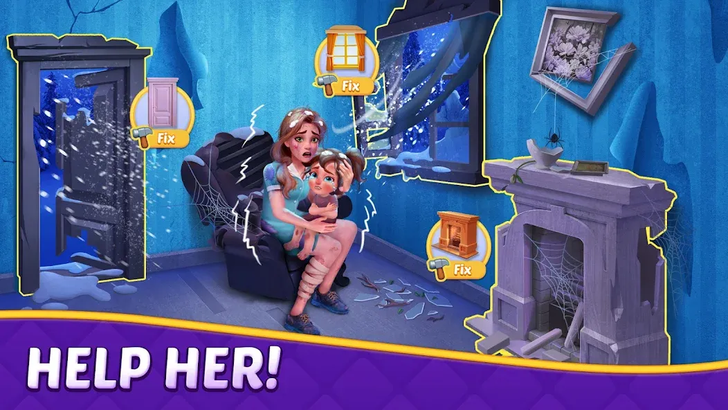 Matching Story - Puzzle Games (Матчинг Стори) [МОД Все открыто] APK Android Screenshot 1