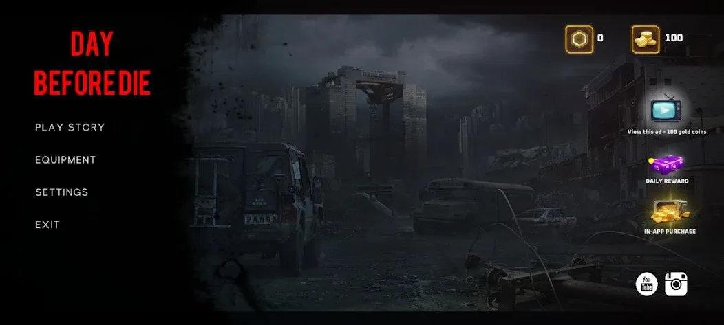 Day Before Die Shooting Game (Дэй Бифор Дай Оупен Ворлд гейм) [МОД Mega Pack] APK Android Screenshot 1