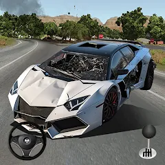 Mega Car Crash Simulator (Мега Кар Краш Симулятор) [МОД Unlocked] APK Android