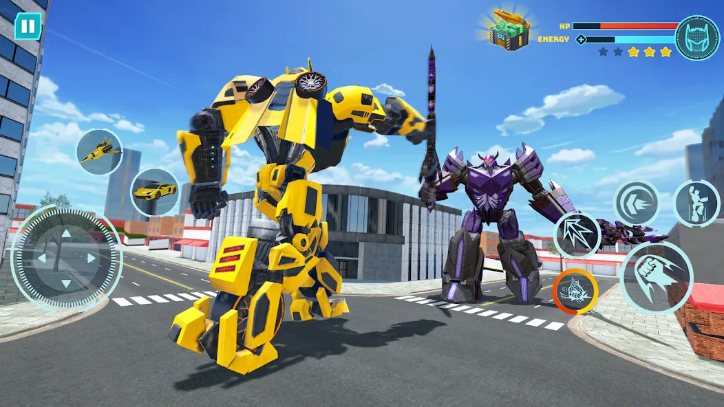 Robot Game: Transform & Fight (Робот Игра Трансформация Автомобиля) [МОД Много денег] APK Android Screenshot 1