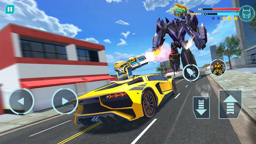 Robot Game: Transform & Fight (Робот Игра Трансформация Автомобиля) [МОД Много денег] APK Android Screenshot 2