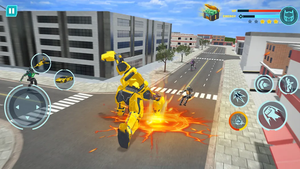 Robot Game: Transform & Fight (Робот Игра Трансформация Автомобиля) [МОД Много денег] APK Android Screenshot 4