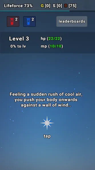 Exp Minima: Relaxing Text RPG (Эксп Минима) [МОД Premium] APK Android Screenshot 1