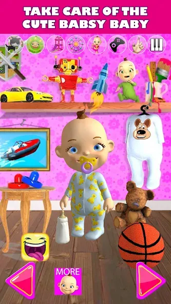 Talking Babsy Baby [МОД Unlocked] APK Android Screenshot 1