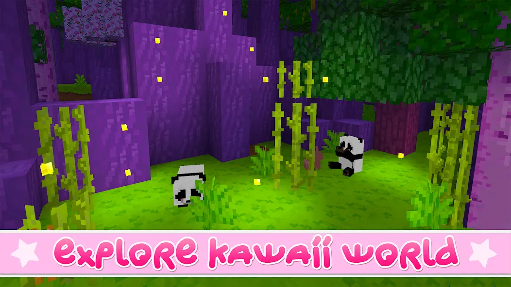 Kawaii World - Craft and Build (Кавайи Ворлд) [МОД Mega Pack] APK Android Screenshot 3