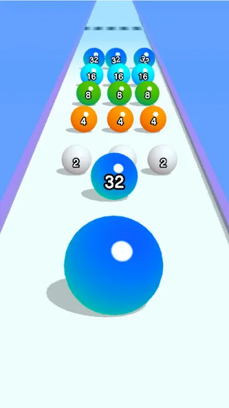 Ball Run 2048: merge number (Бол Ран 2048) [МОД Бесконечные монеты] APK Android Screenshot 3