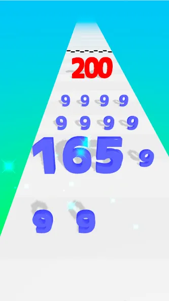 Number Master: Run and merge (Намбер Мастер) [МОД Unlocked] APK Android Screenshot 4