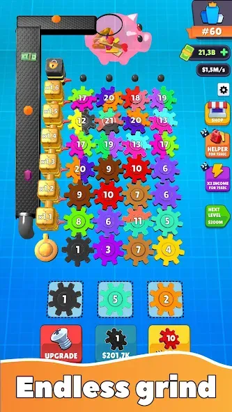 Gear Clicker (Гир Кликер) [МОД Mega Pack] APK Android Screenshot 2
