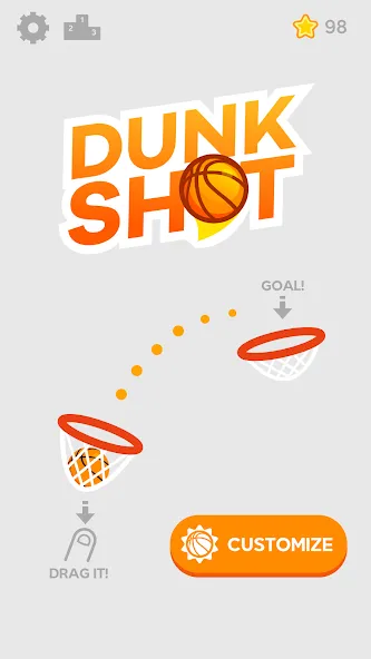 Dunk Shot (Данк Шот) [МОД Много денег] APK Android Screenshot 1