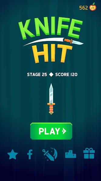 Knife Hit (На русский язык   переводится как Удар ножом) [МОД Меню] APK Android Screenshot 4