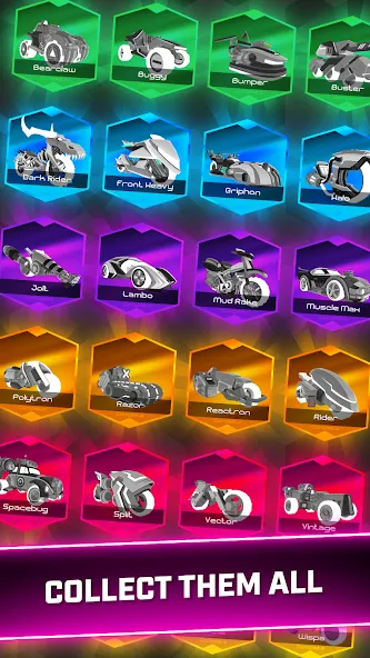 Rider Worlds - Neon Bike Races (Райдер Ворлдс) [МОД Mega Pack] APK Android Screenshot 3