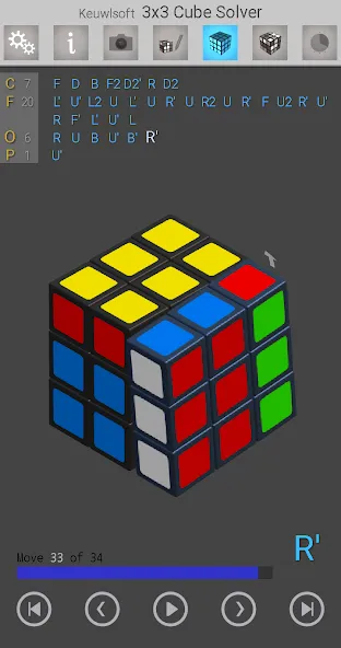 3x3 Cube Solver (х3 кубик решатель) [МОД Premium] APK Android Screenshot 1