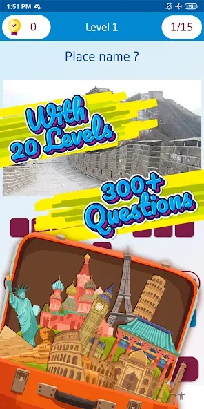 Guess the famous place [МОД Меню] APK Android Screenshot 3