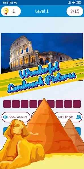 Guess the famous place [МОД Меню] APK Android Screenshot 4