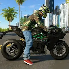 Kawasaki Ninja H2r Games 3D (Кавасаки Ниндзя 2р Игры 3D) [МОД Меню] APK Android