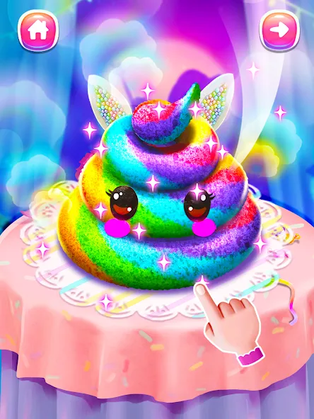 Girl Games: Unicorn Cooking [МОД Premium] APK Android Screenshot 4