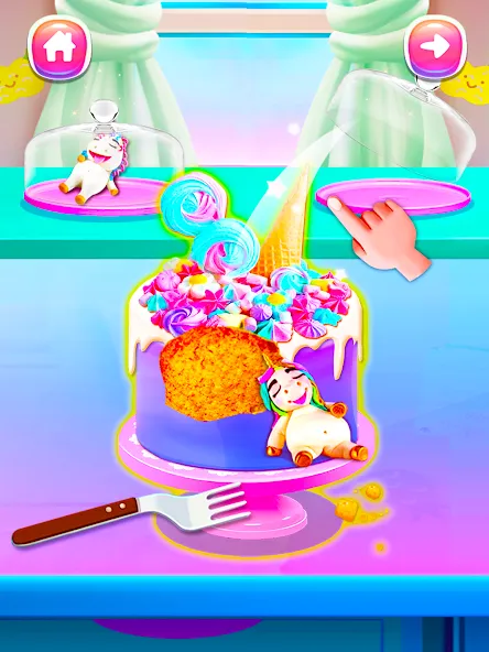Girl Games: Unicorn Cooking [МОД Premium] APK Android Screenshot 5