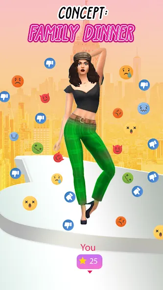 Fashion Battle - Girl Dress Up [МОД Все открыто] APK Android Screenshot 4