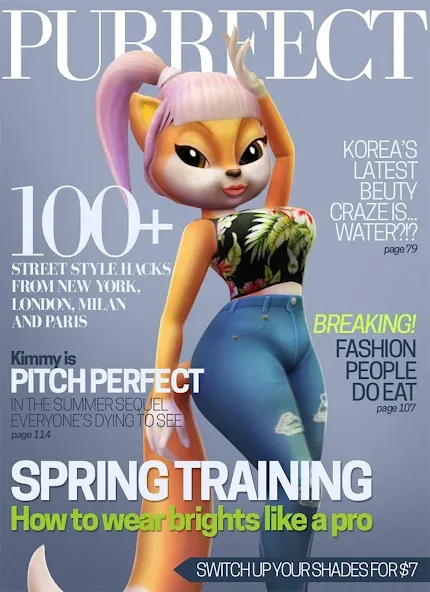 Talking Cat Kimmy Superstar [МОД Все открыто] APK Android Screenshot 2