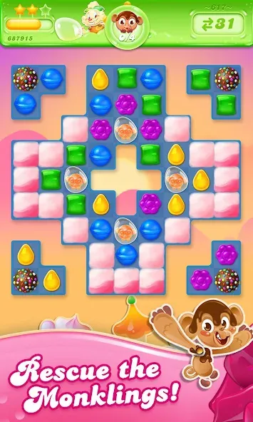 Candy Crush Jelly Saga (Кенди Краш Джелли Сага) [МОД Все открыто] APK Android Screenshot 3