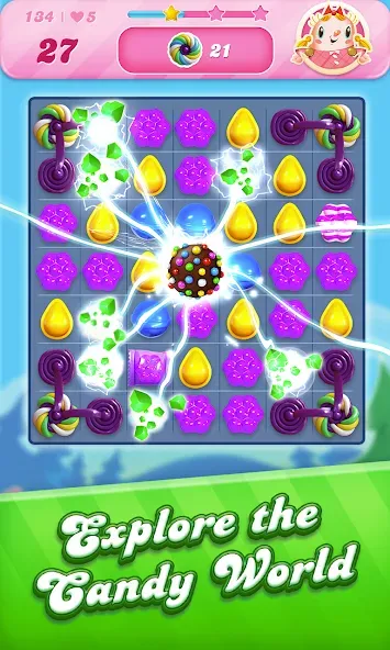 Candy Crush Saga (Кенди Краш Сага) [МОД Все открыто] APK Android Screenshot 1