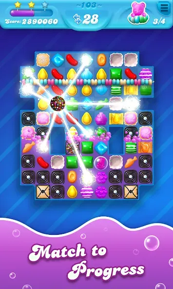 Candy Crush Soda Saga (Кенди Краш Сода Сага) [МОД Меню] APK Android Screenshot 2