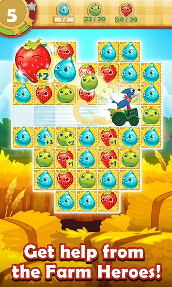 Farm Heroes Saga (Фарм Хероус Сага) [МОД Unlocked] APK Android Screenshot 3