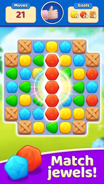 EverMatch 3 Game (ЭверМатч 3 Игра) [МОД Все открыто] APK Android Screenshot 2