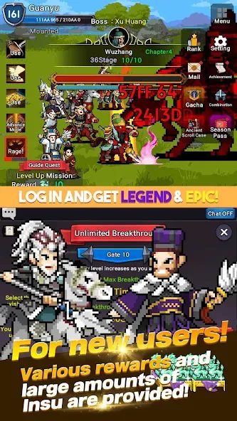 GuanYu Idle (ГуанЮй Айдл) [МОД Premium] APK Android Screenshot 3