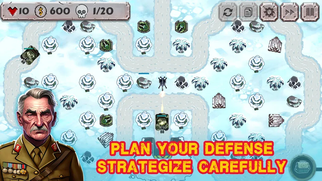 Battle Strategy: Tower Defense [МОД Mega Pack] APK Android Screenshot 1