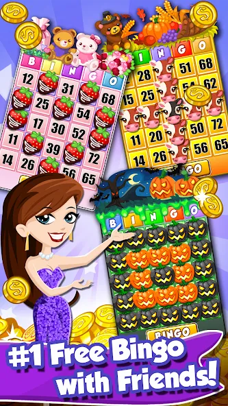 Bingo PartyLand 2: Bingo Games (Бинго Патиленд 2) [МОД Mega Pack] APK Android Screenshot 1