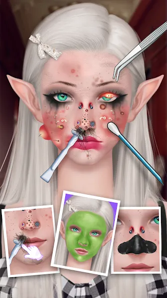 Ear Salon ASMR Ear Wax& Tattoo (АСМР) [МОД Mega Pack] APK Android Screenshot 2