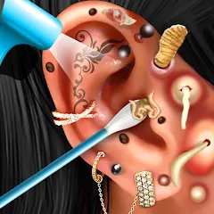 Ear Salon ASMR Ear Wax& Tattoo (АСМР) [МОД Mega Pack] APK Android