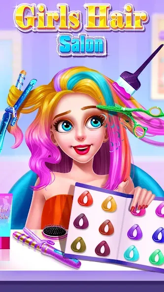 Girls Hair Salon [МОД Mega Pack] APK Android Screenshot 1
