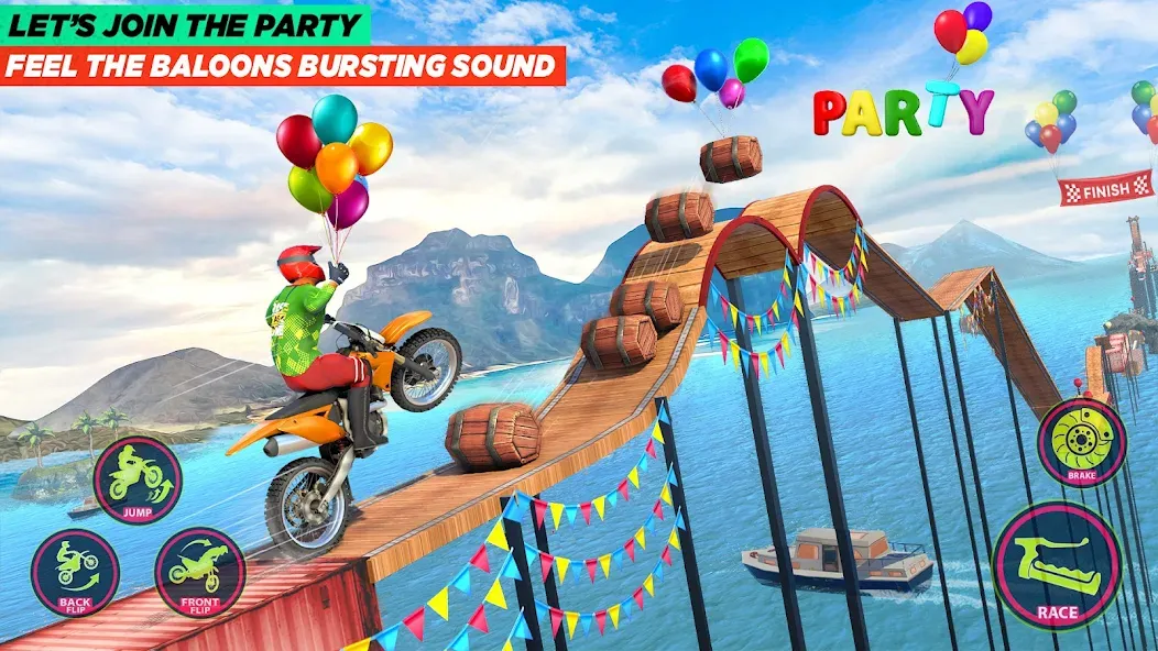 Bike Stunt Game: Tricks Master [МОД Меню] APK Android Screenshot 3