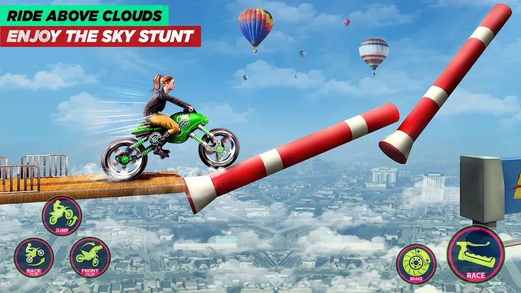 Bike Stunt Game: Tricks Master [МОД Меню] APK Android Screenshot 5