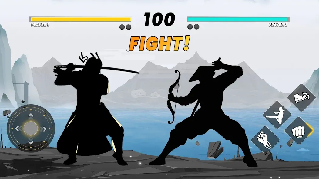 Sword Shadow Fighting Game 3D [МОД Unlocked] APK Android Screenshot 1