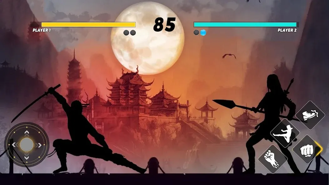 Sword Shadow Fighting Game 3D [МОД Unlocked] APK Android Screenshot 2