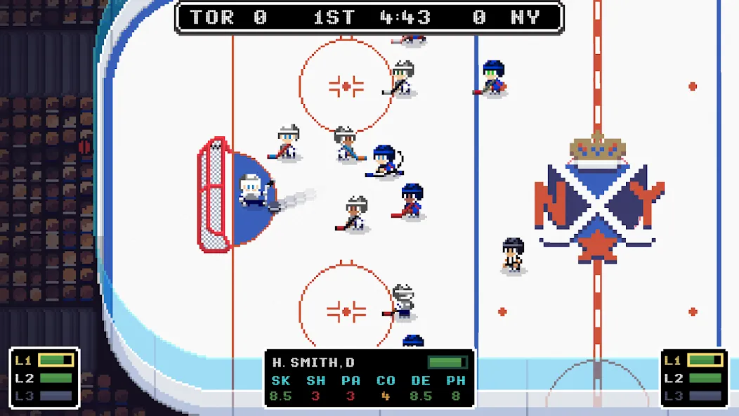 Ice League Hockey (Айс Лиг Хоккей) [МОД Unlocked] APK Android Screenshot 1