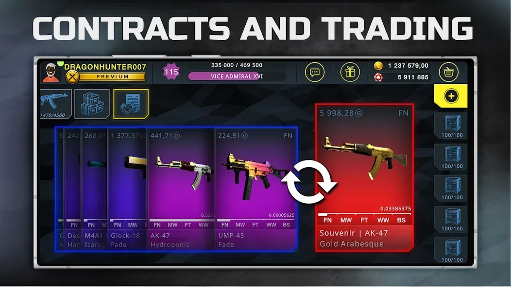 Case Chase: Simulator for CSGO [МОД Unlocked] APK Android Screenshot 5