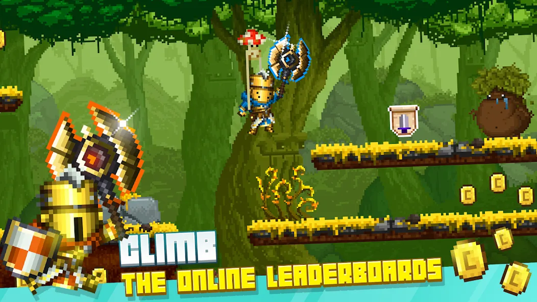 Bit Heroes Runner: Pixel Blitz (Бит Хероес Раннер) [МОД Много денег] APK Android Screenshot 4
