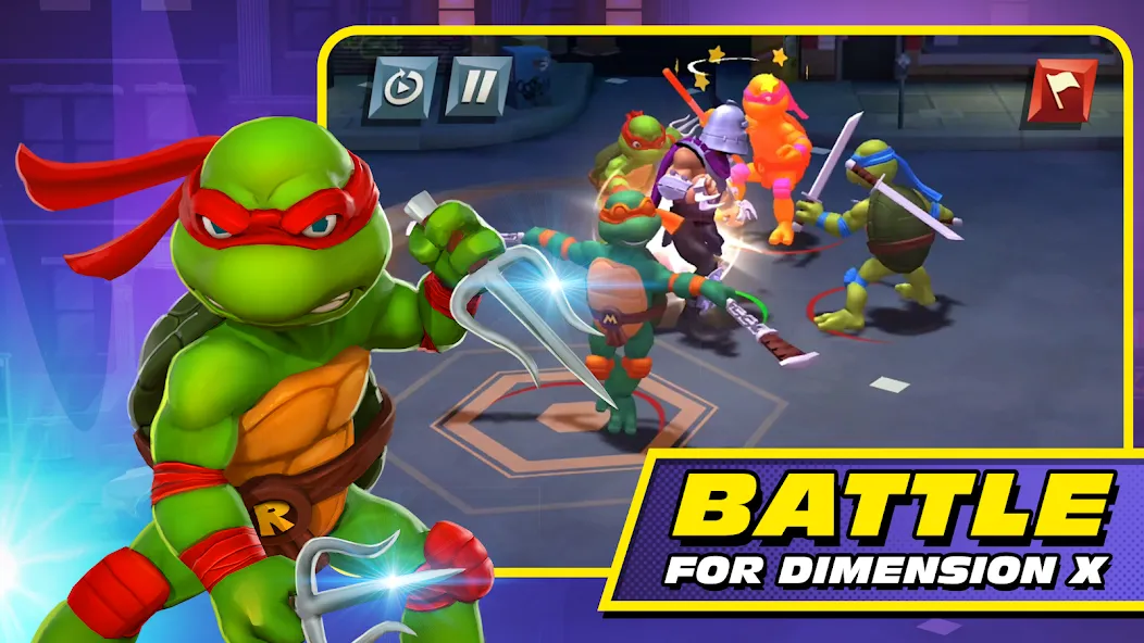 TMNT: Mutant Madness (ТМНТ) [МОД Все открыто] APK Android Screenshot 1
